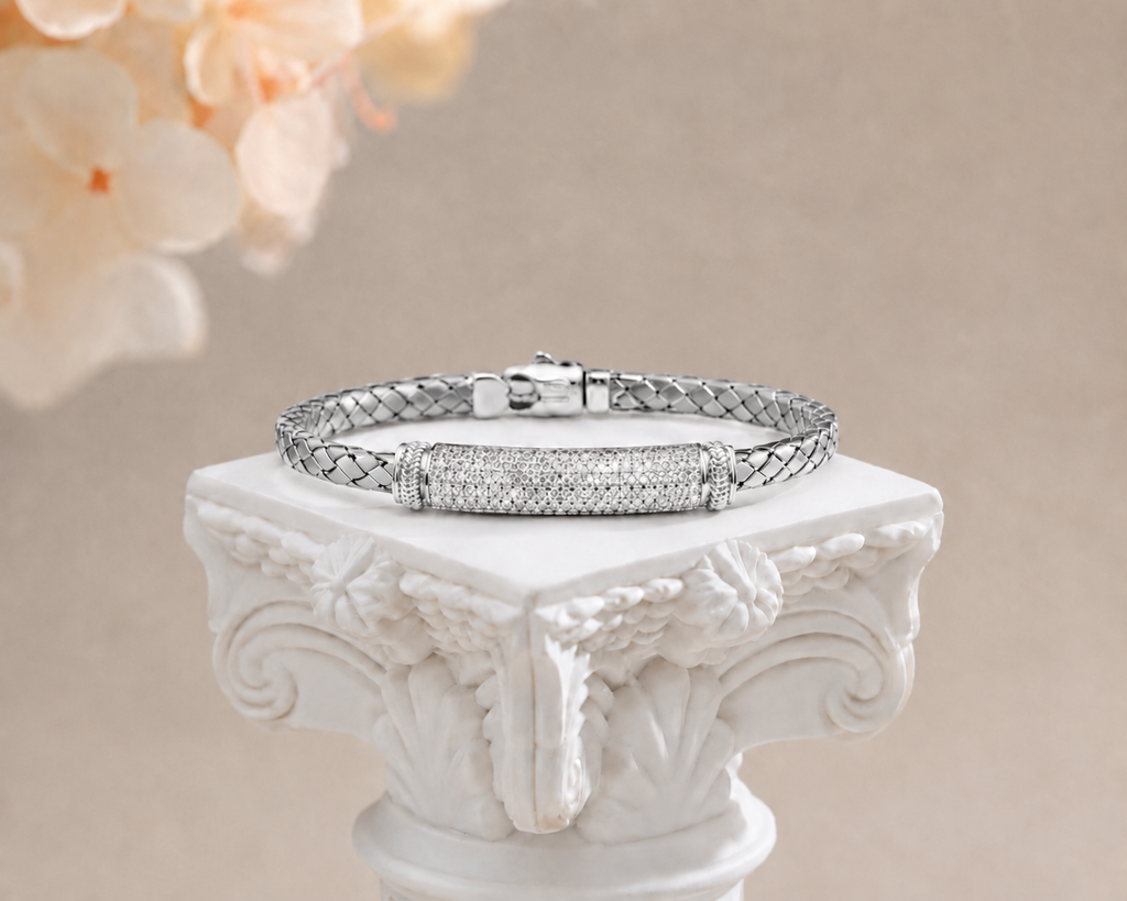 The Diamond Bar Woven Chain