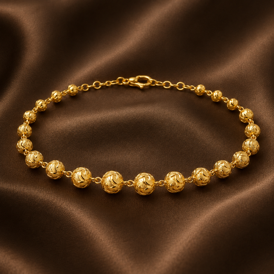 The Novastella Engraved Sphere Bracelet