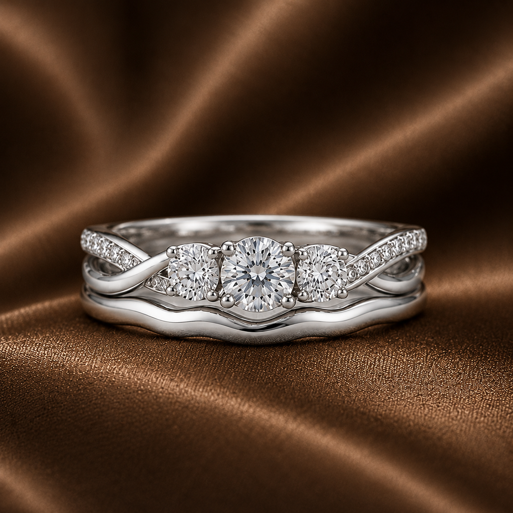 The Trinity Twist Bridal Set