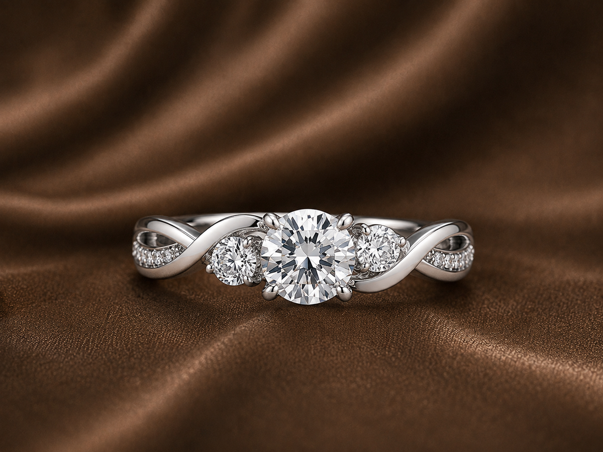 The Trinity Twist Bridal Set