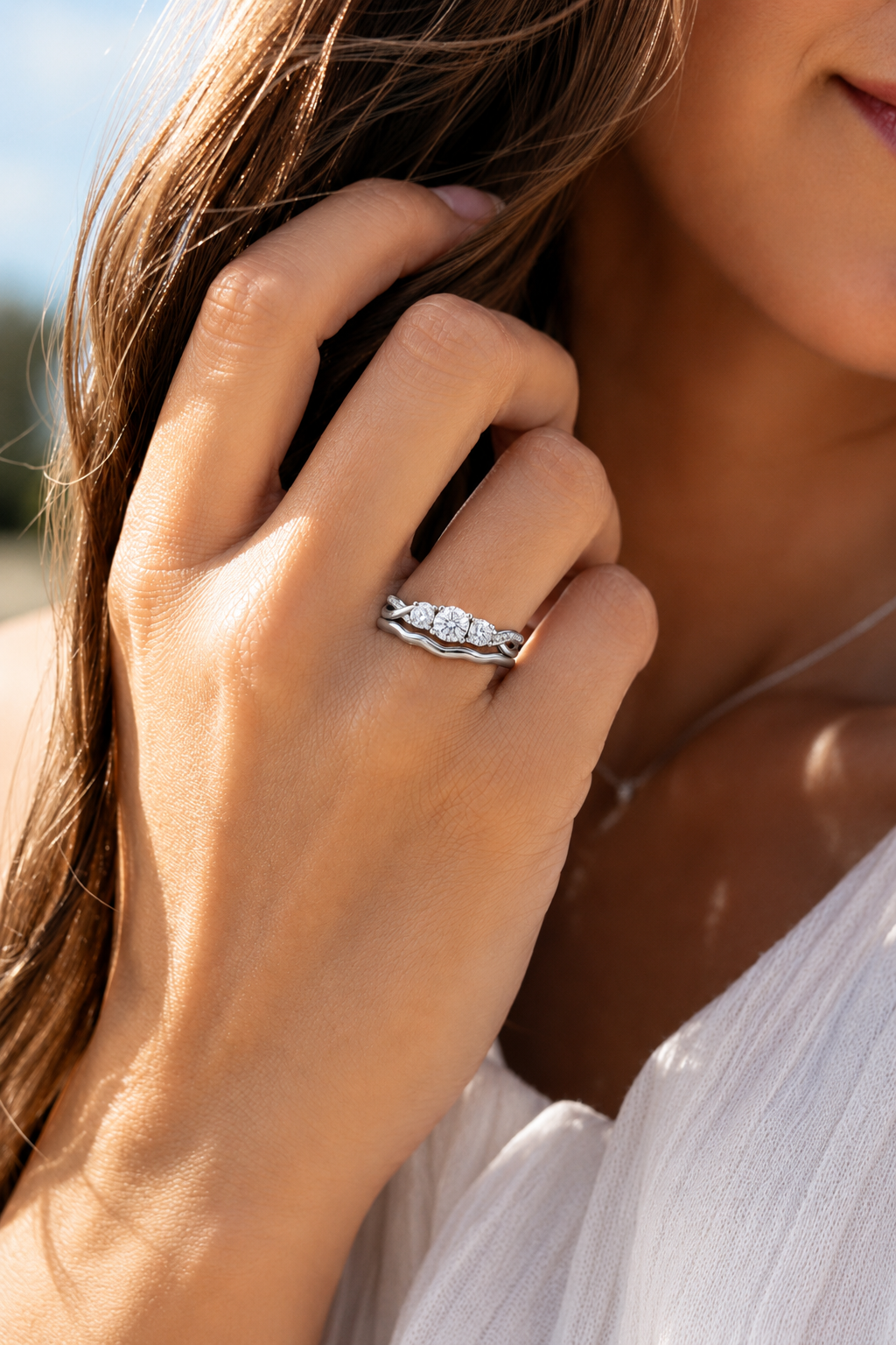 The Trinity Twist Bridal Set