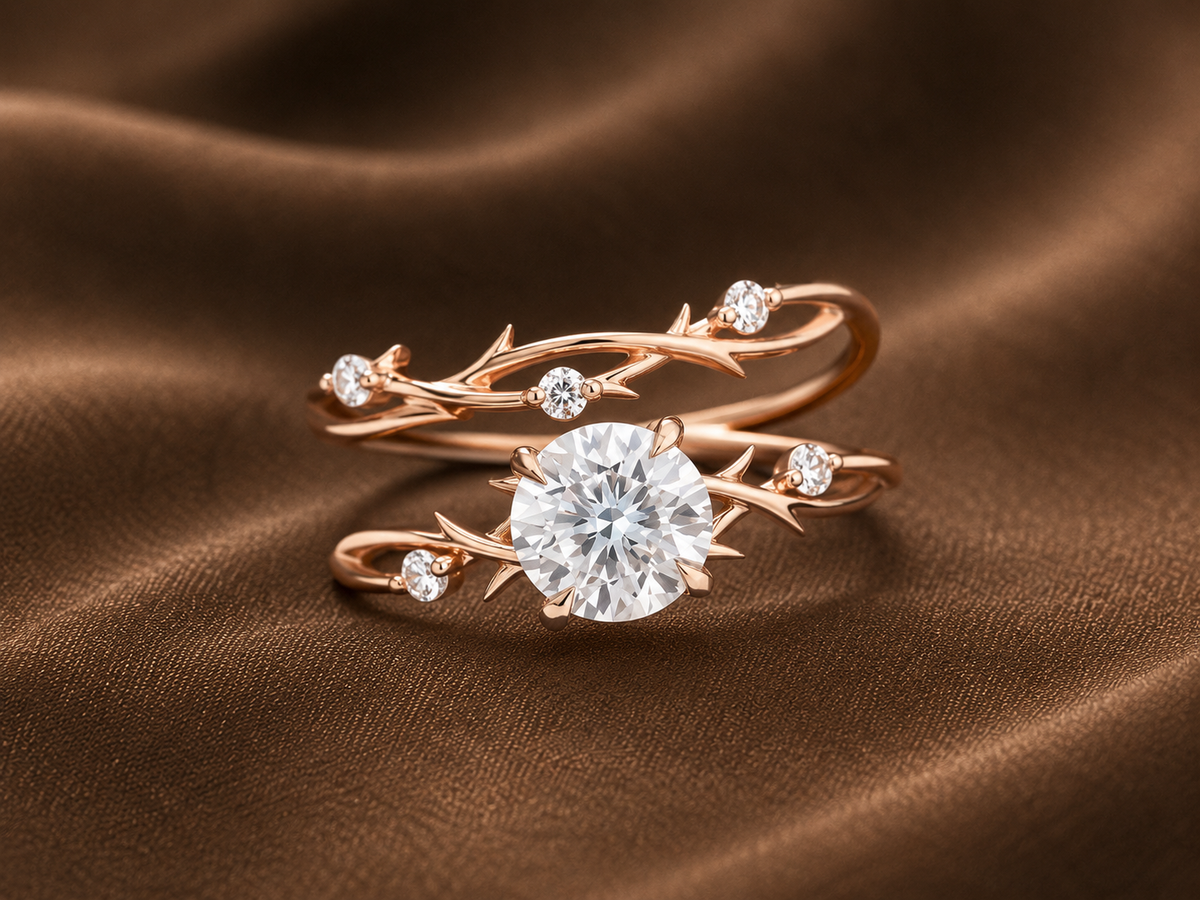 The Enchanted Vine Solitaire Ring