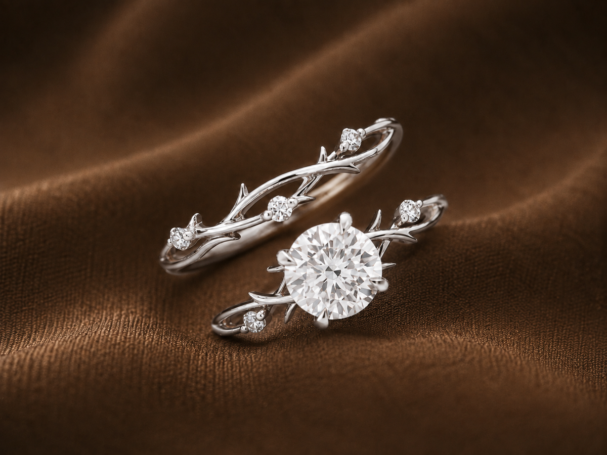 The Enchanted Vine Solitaire Ring