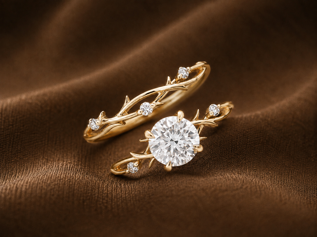 The Enchanted Vine Solitaire Ring