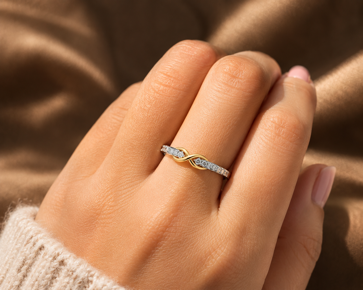 The Infinite Sparkle Promise Ring