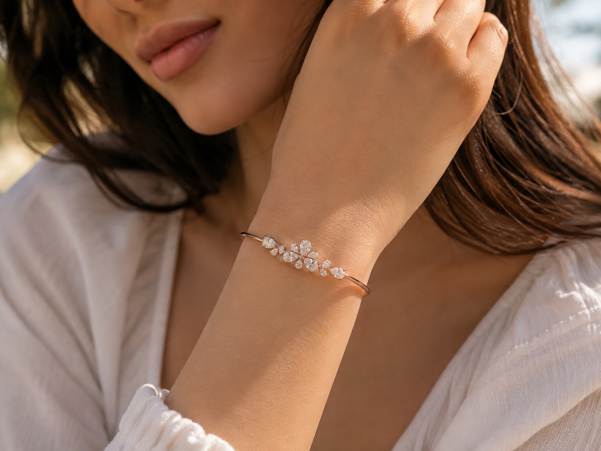 The Pear & Marquise Flora Bracelet