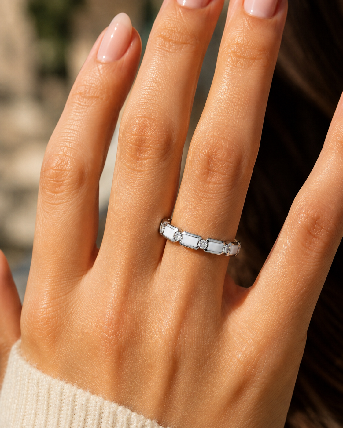 Bold Architectural Bezel Ring