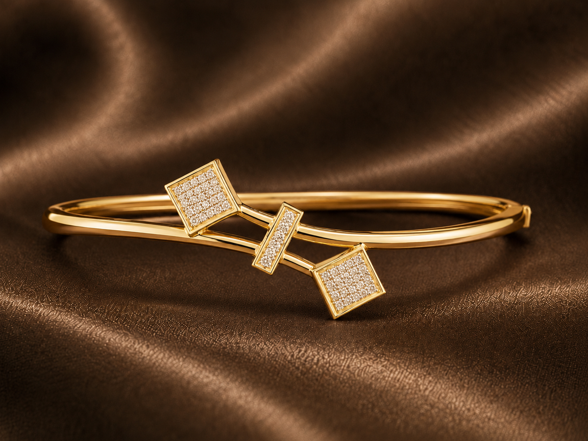 The Modernist Trio Bypass Bracelet