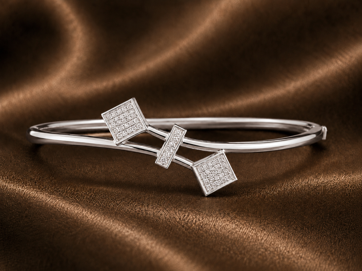 The Modernist Trio Bypass Bracelet