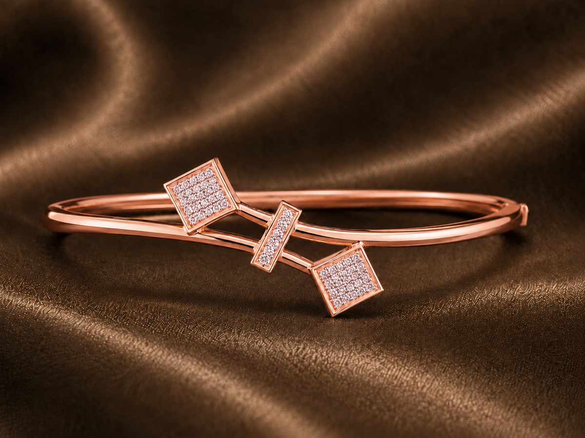 The Modernist Trio Bypass Bracelet