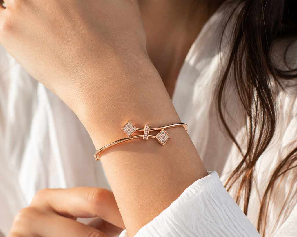 The Modernist Trio Bypass Bracelet