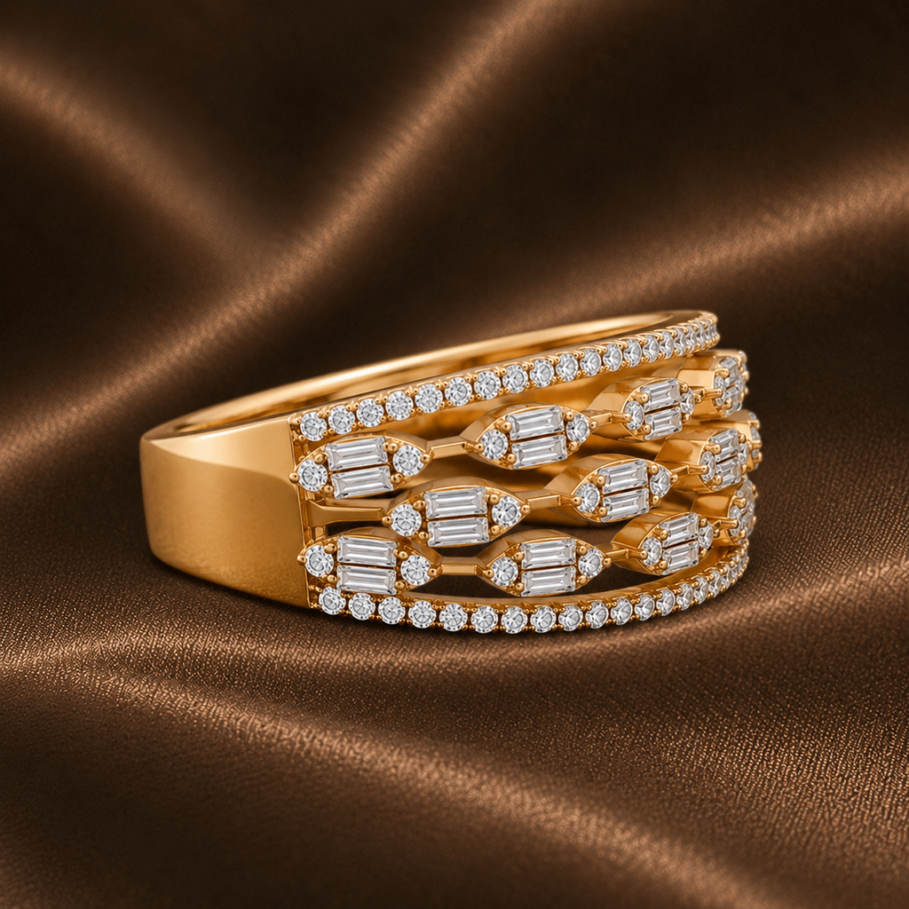 The Art Deco Layered Statement Ring