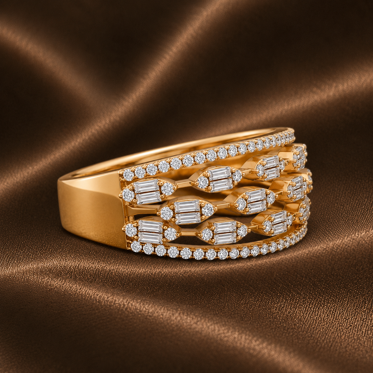 The Art Deco Layered Statement Ring