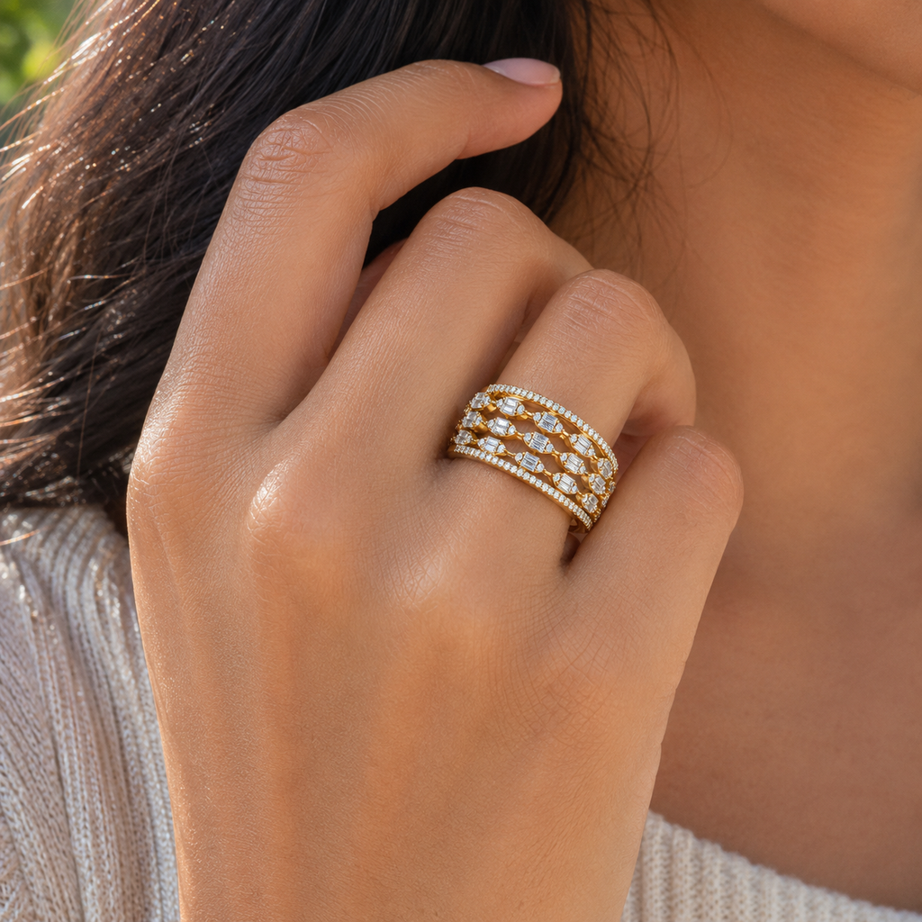 The Art Deco Layered Statement Ring