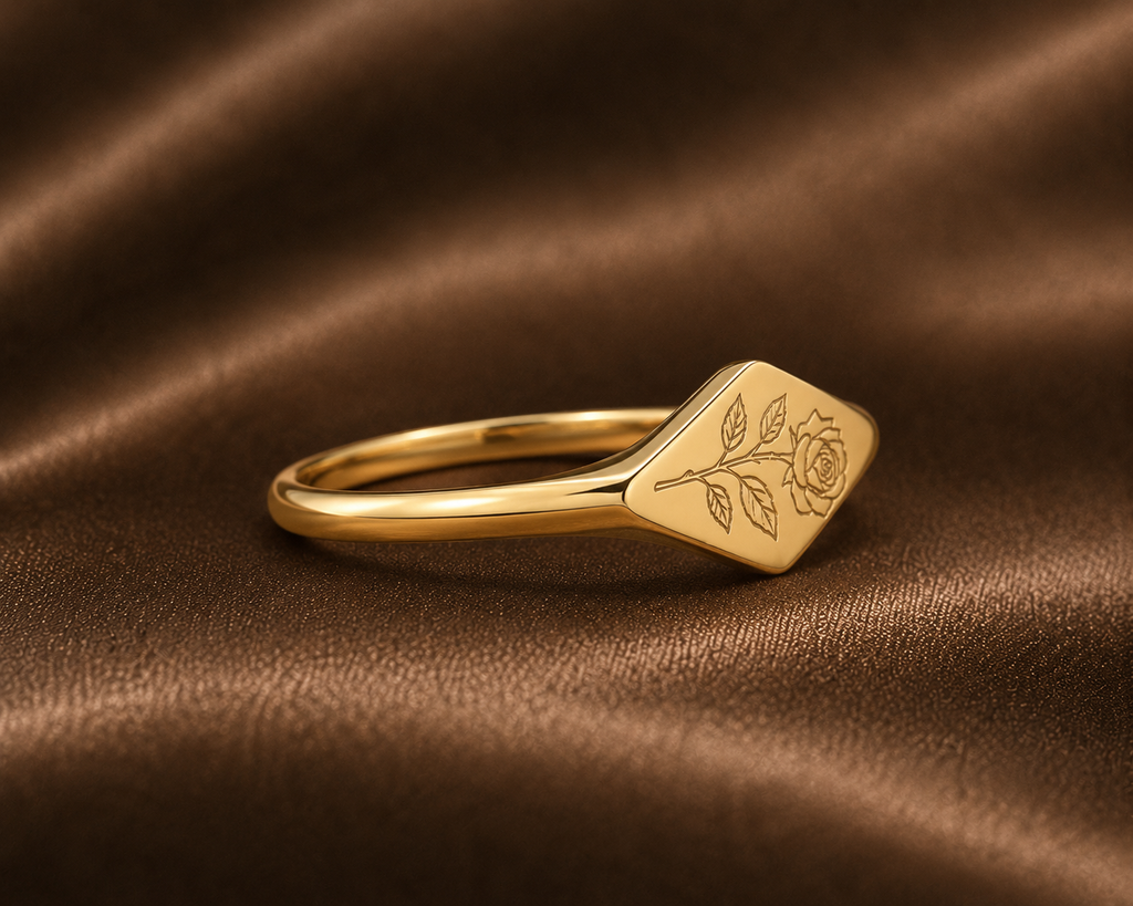 The Custom Engraved Geometric Signet