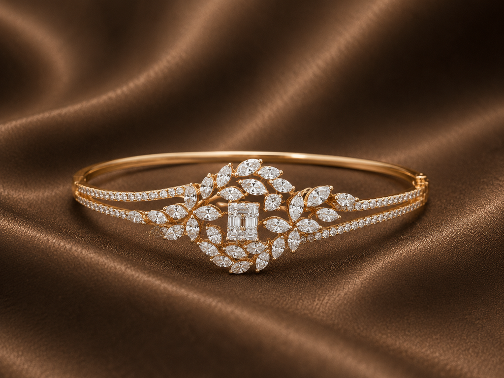 The Diamond Flora Bangle
