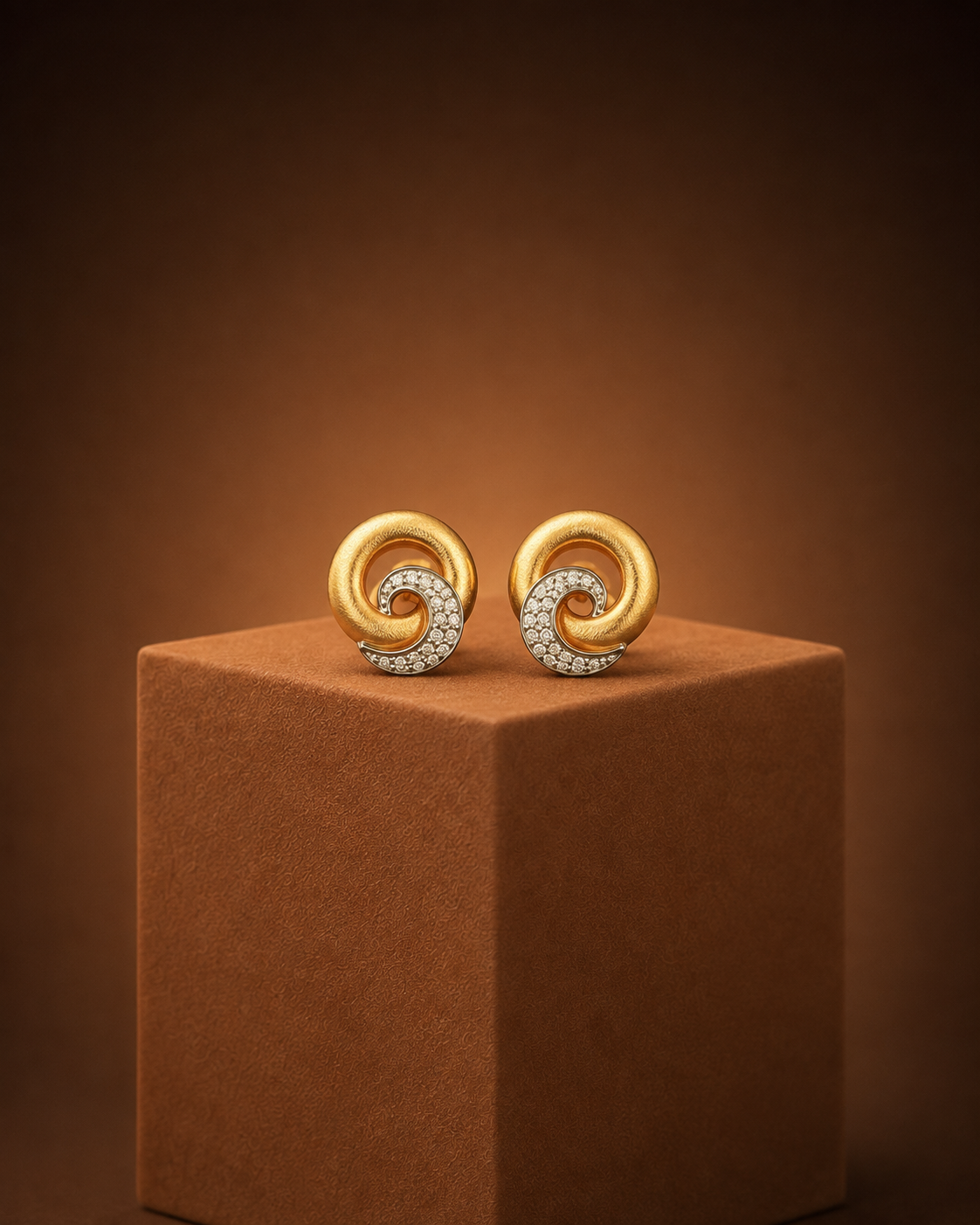 The Brushed Gold & Diamond Knot