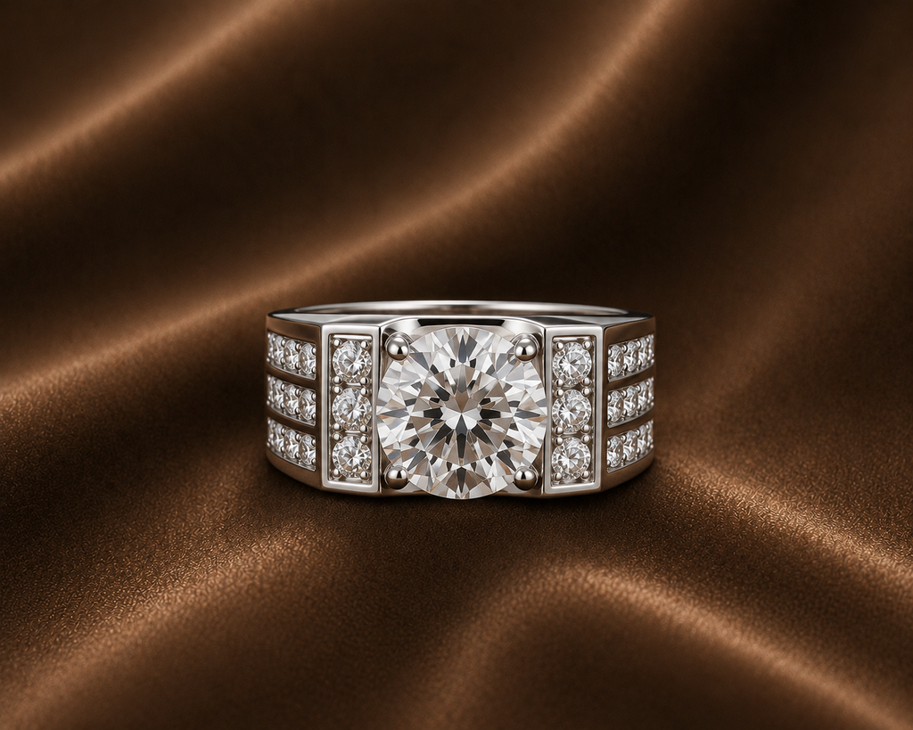 The Maverick Multi-Row Diamond Men's Ring