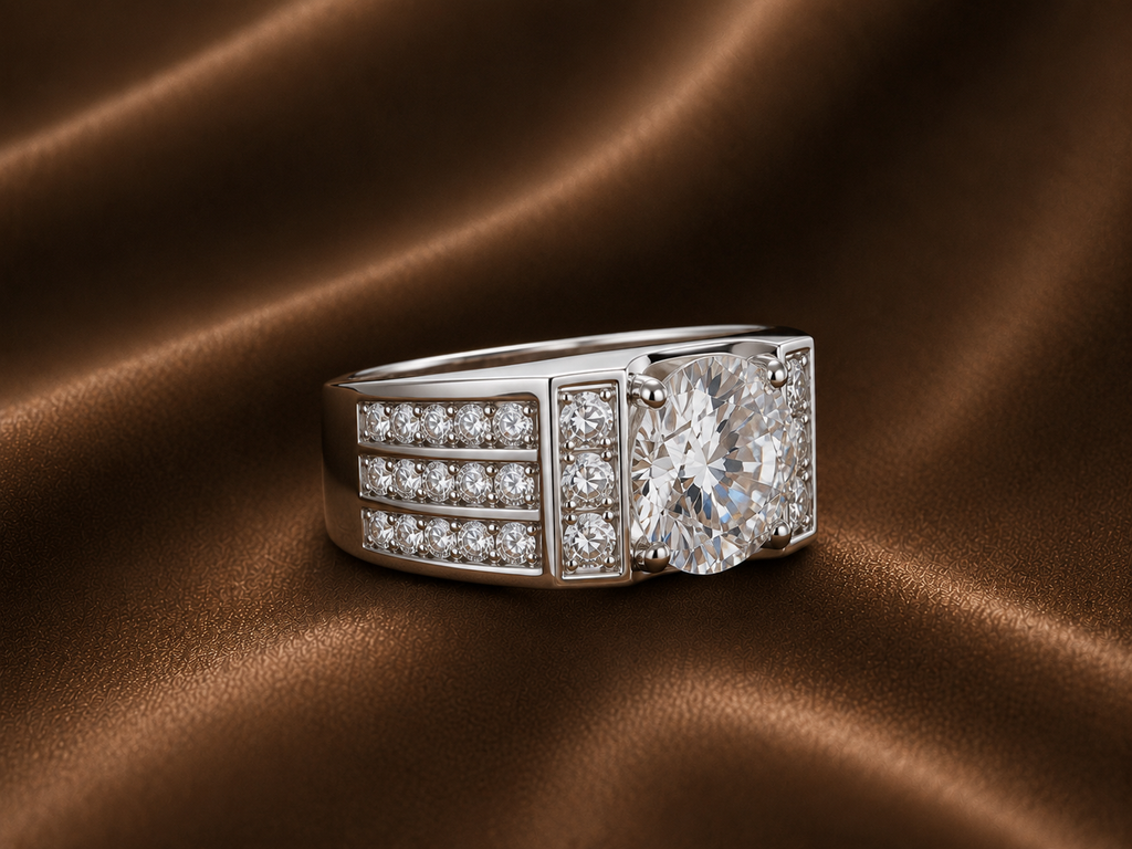 The Maverick Multi-Row Diamond Men's Ring