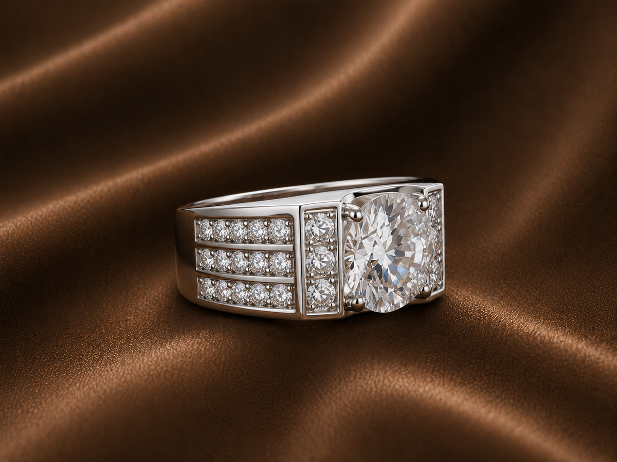 The Maverick Multi-Row Diamond Men's Ring