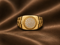 The Executive Fluted Medallion Ring
