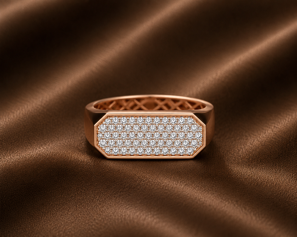 The Iced Hexagon Signet