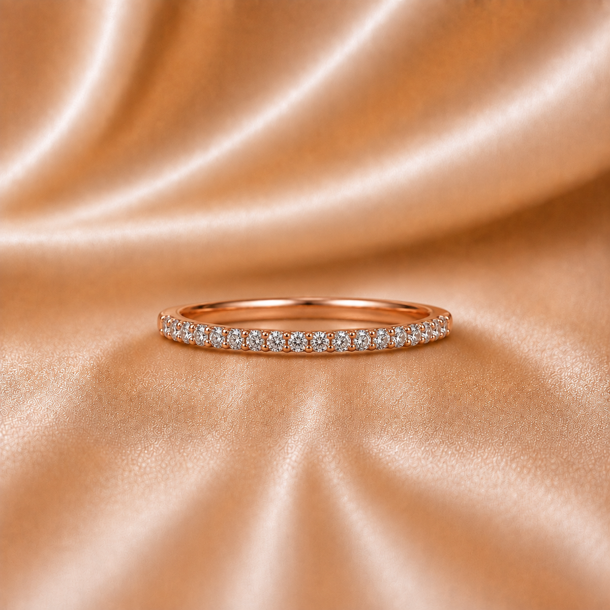Certified Oval Diamond Interlocking Ring Set