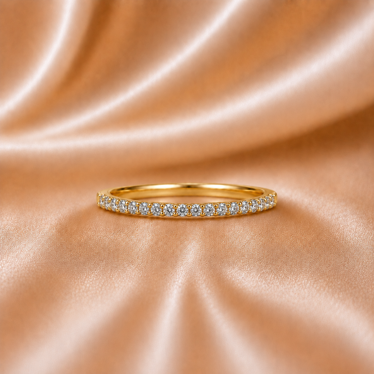 Certified Oval Diamond Interlocking Ring Set