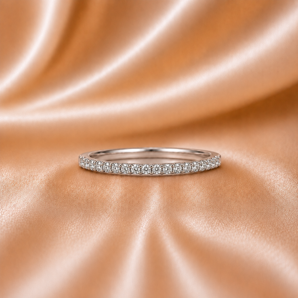 Certified Oval Diamond Interlocking Ring Set