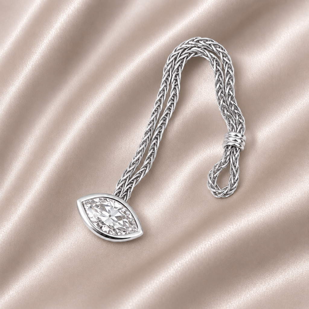 The Fluid Elegance Marquise Chain Ring