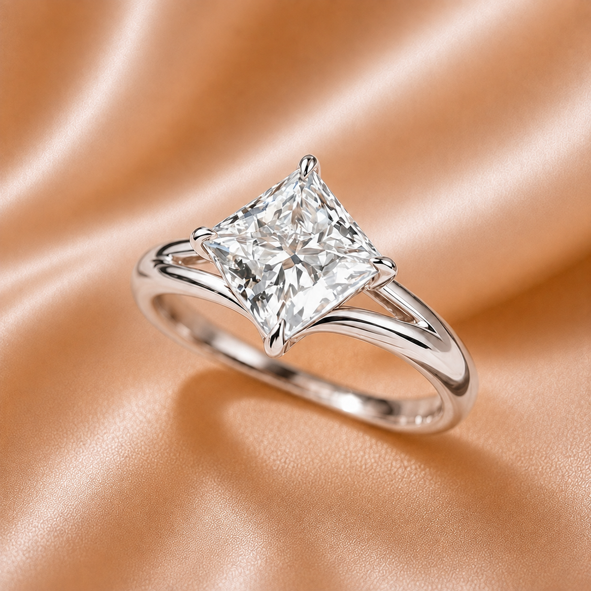 Radiant Split-Shank Princess Solitaire