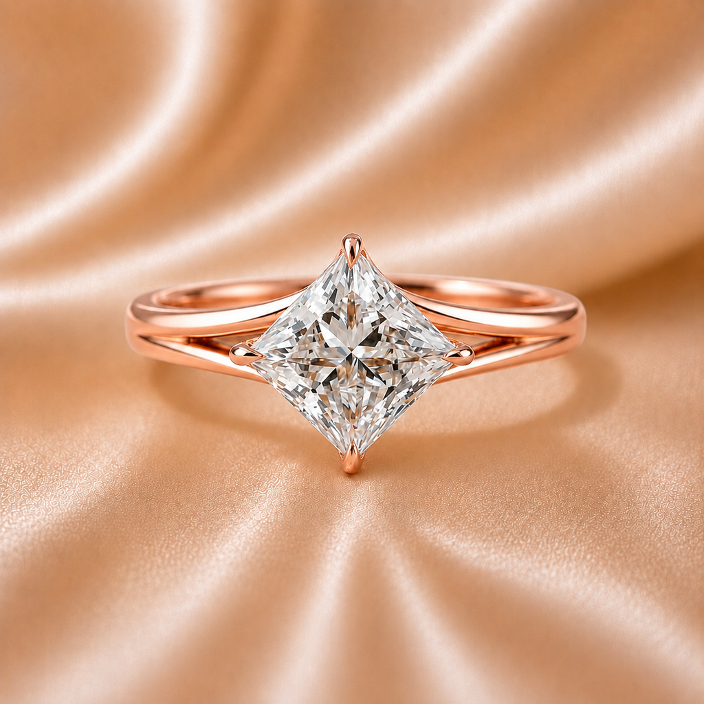Radiant Split-Shank Princess Solitaire