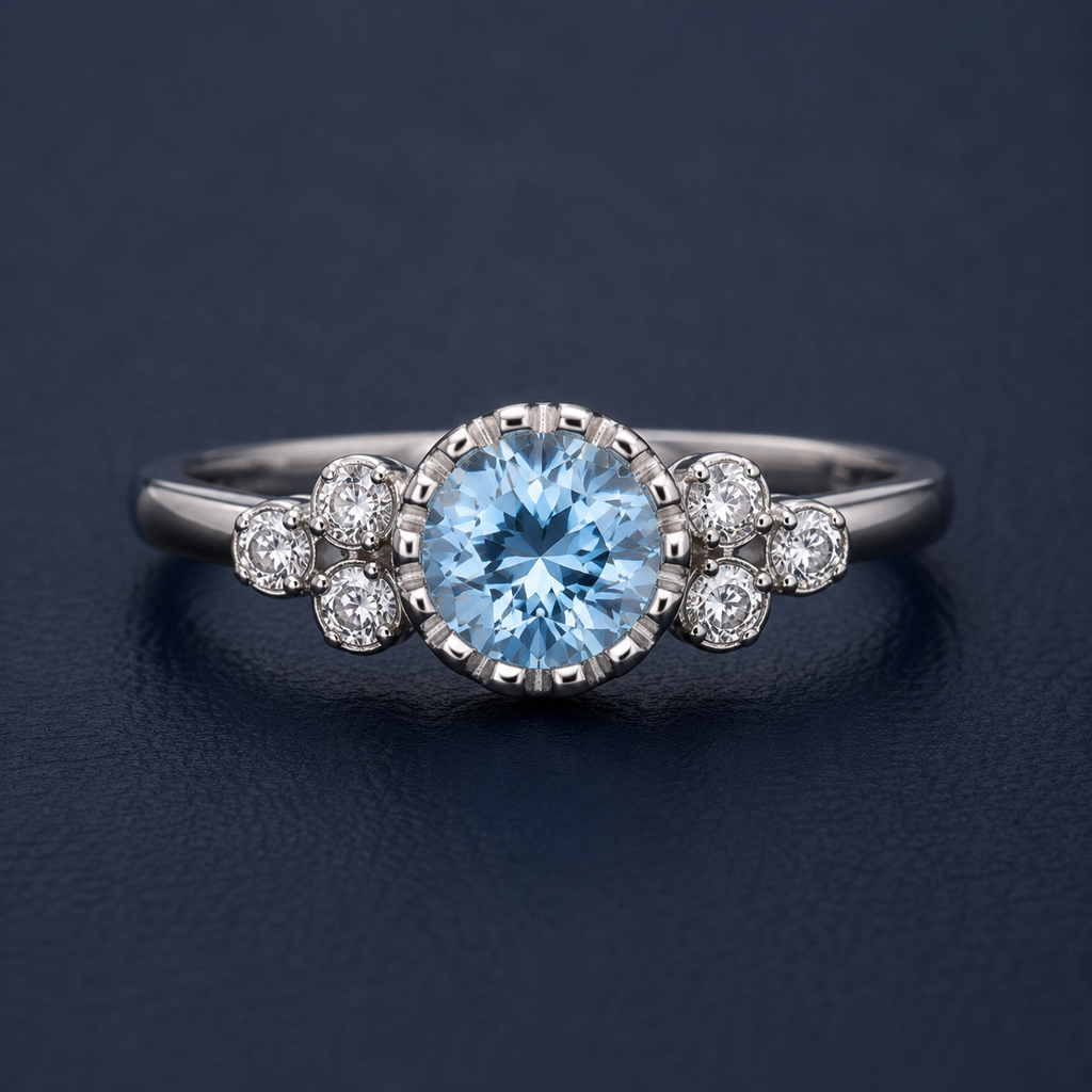 Engagement Ring The Celestial Blue Dream Ring | Nova Stella Jewels