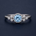 Engagement Ring The Celestial Blue Dream Ring | Nova Stella Jewels