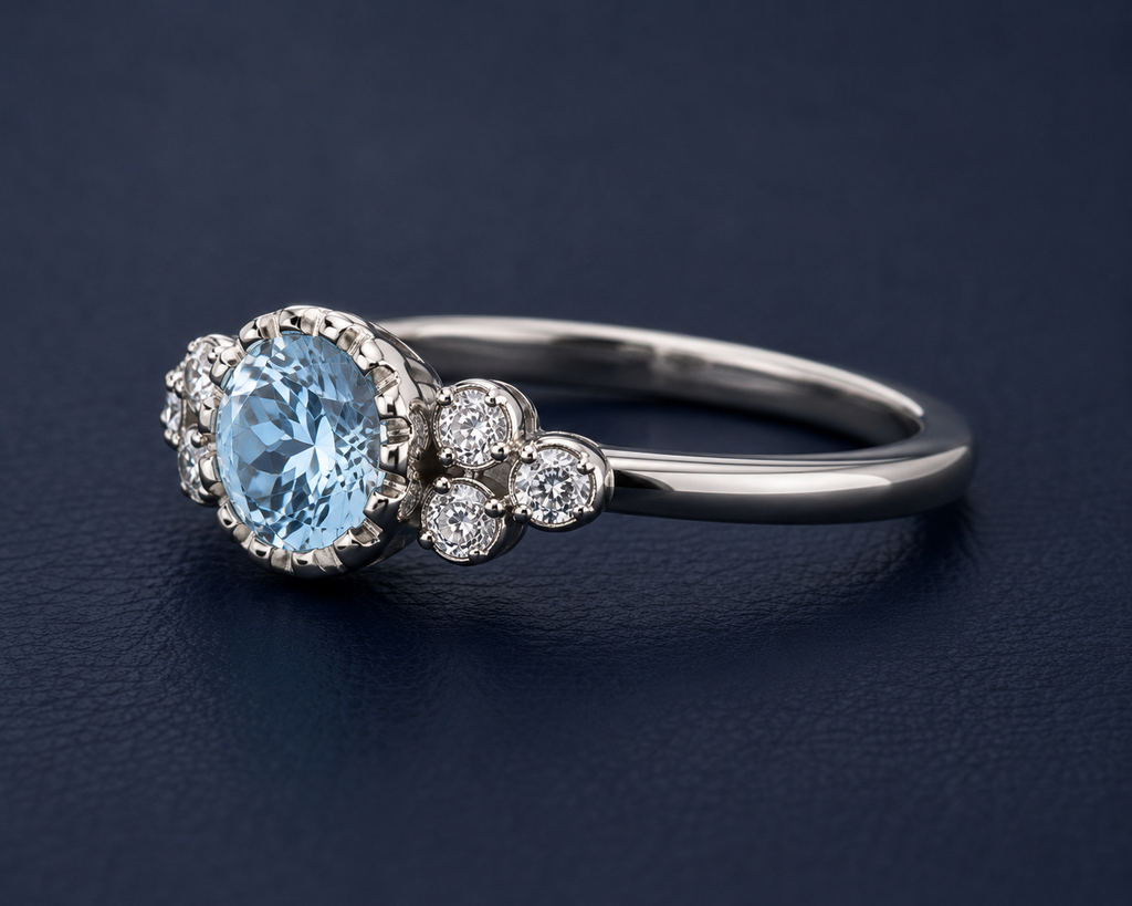 Engagement Ring The Celestial Blue Dream Ring | Nova Stella Jewels