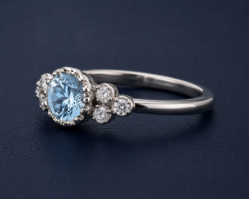 Engagement Ring The Celestial Blue Dream Ring | Nova Stella Jewels