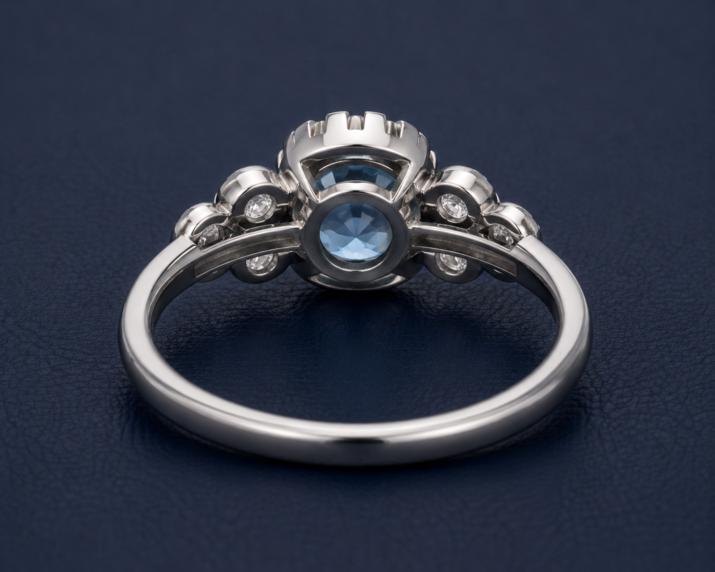 Engagement Ring The Celestial Blue Dream Ring | Nova Stella Jewels