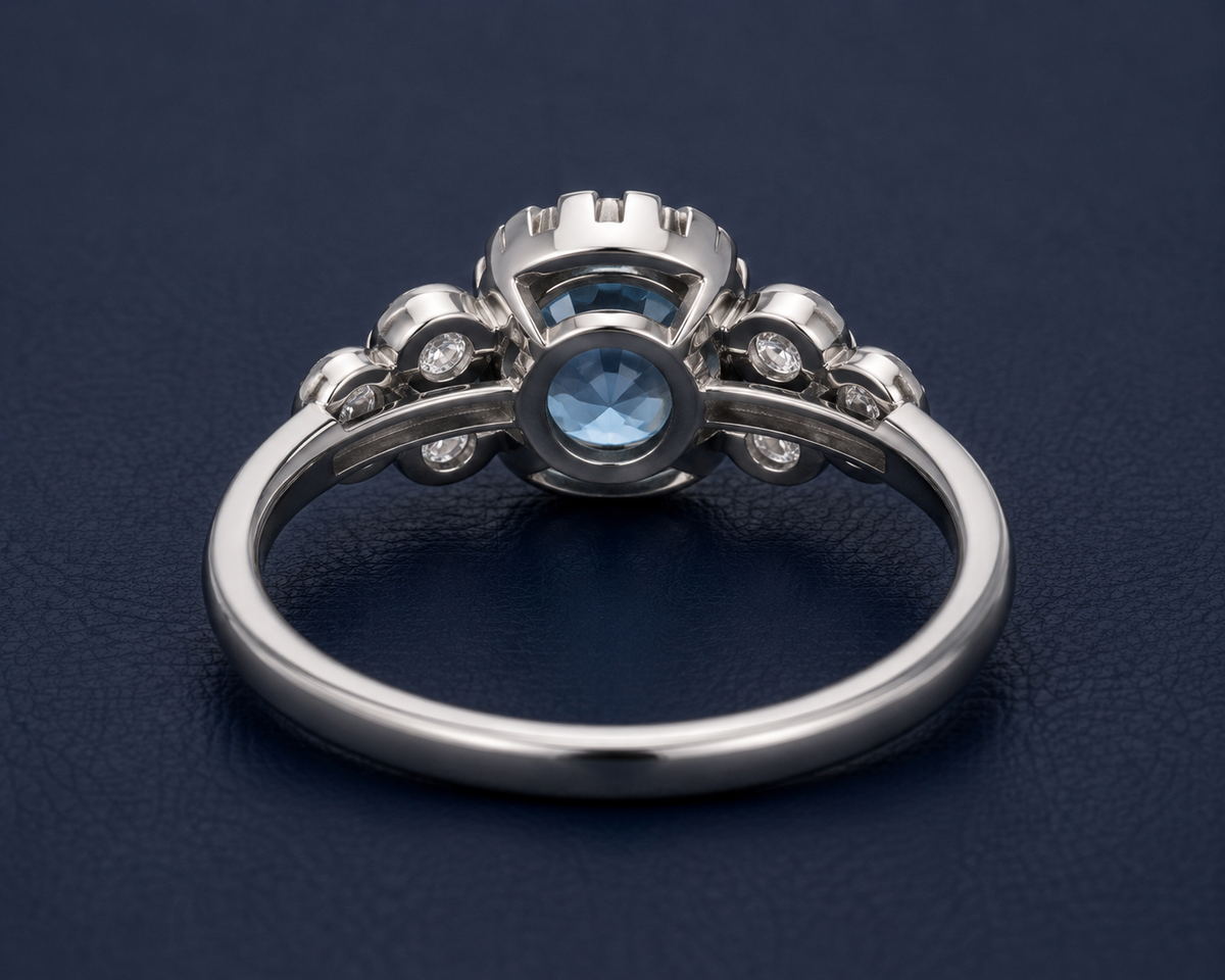 Engagement Ring The Celestial Blue Dream Ring | Nova Stella Jewels