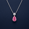 The Eternal Radiance Pink Teardrop Pendant