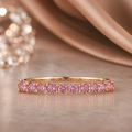 The Blush Eternity Rose Gold & Pink Diamond Half-Eternity Band