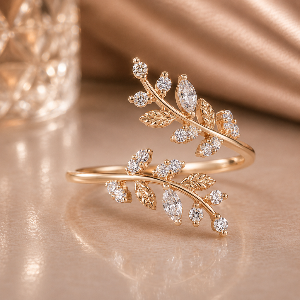 The Elysian Vine Certified Lab-Grown Diamond Botanical Ring