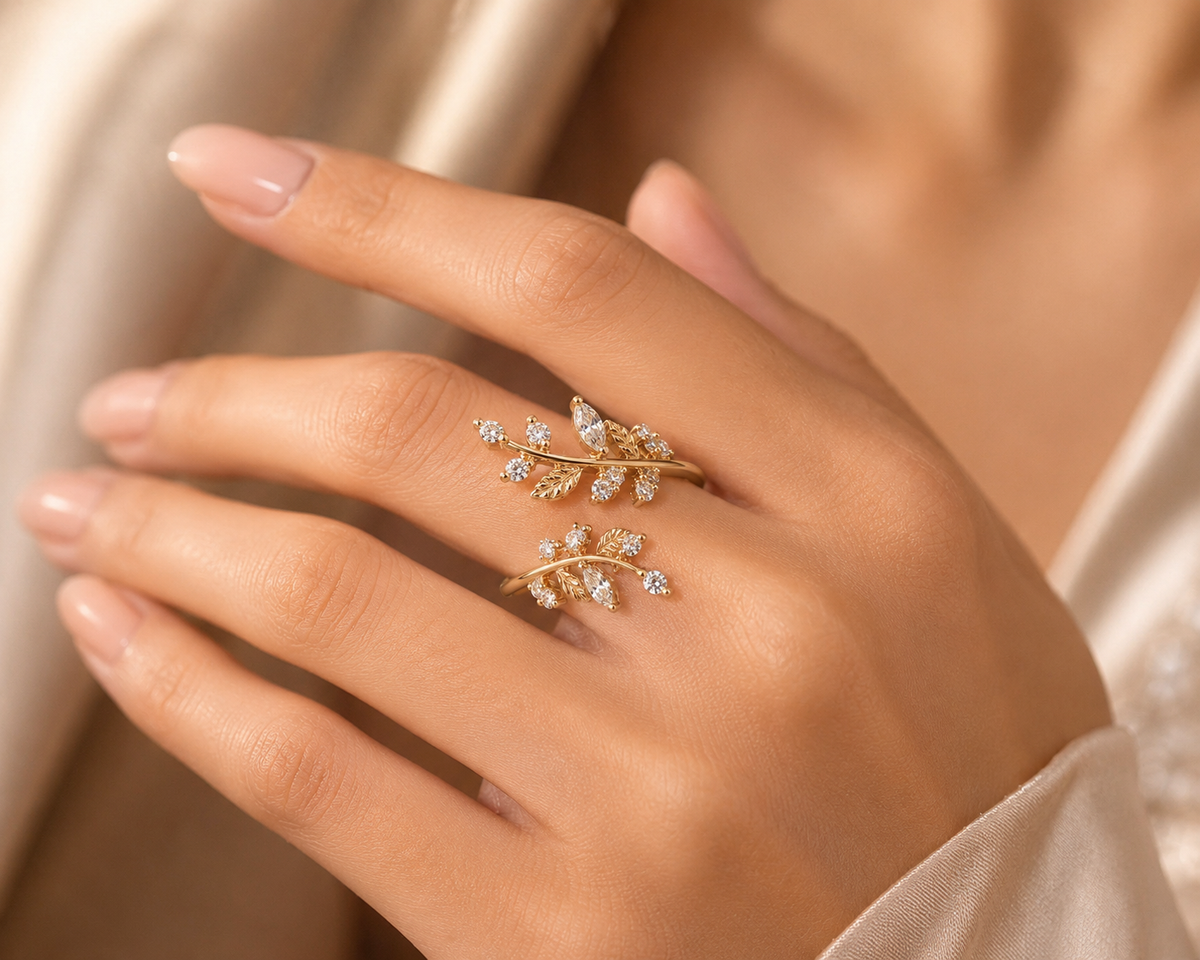 The Elysian Vine Certified Lab-Grown Diamond Botanical Ring