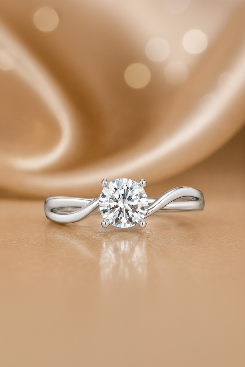 The Novastella  Infinity Twist Certified Lab-Grown Diamond Ring