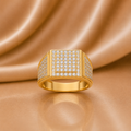 The Absolute Bold Square Natural Diamond Statement Ring