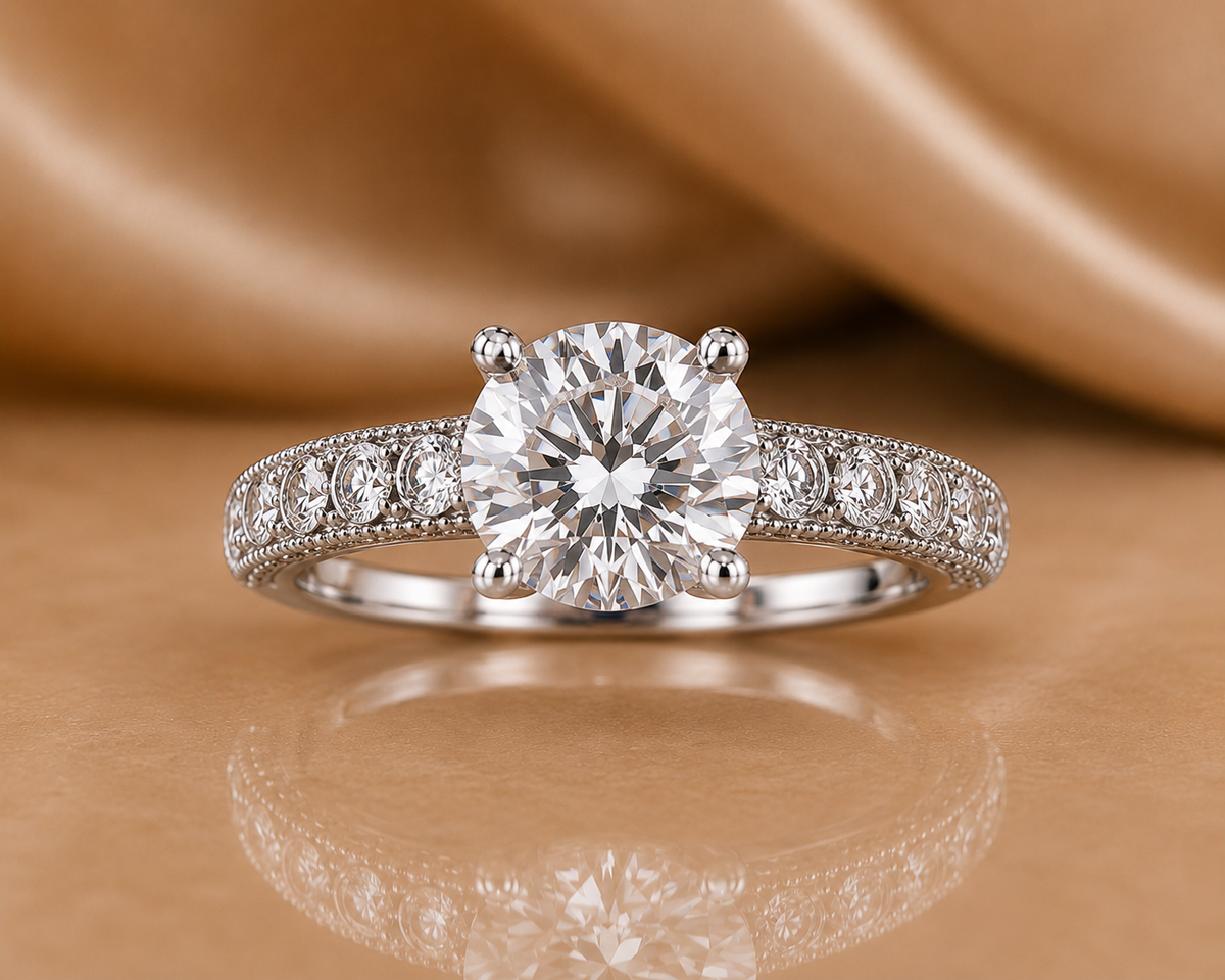 The Eternal Promise Hidden Halo Diamond Ring