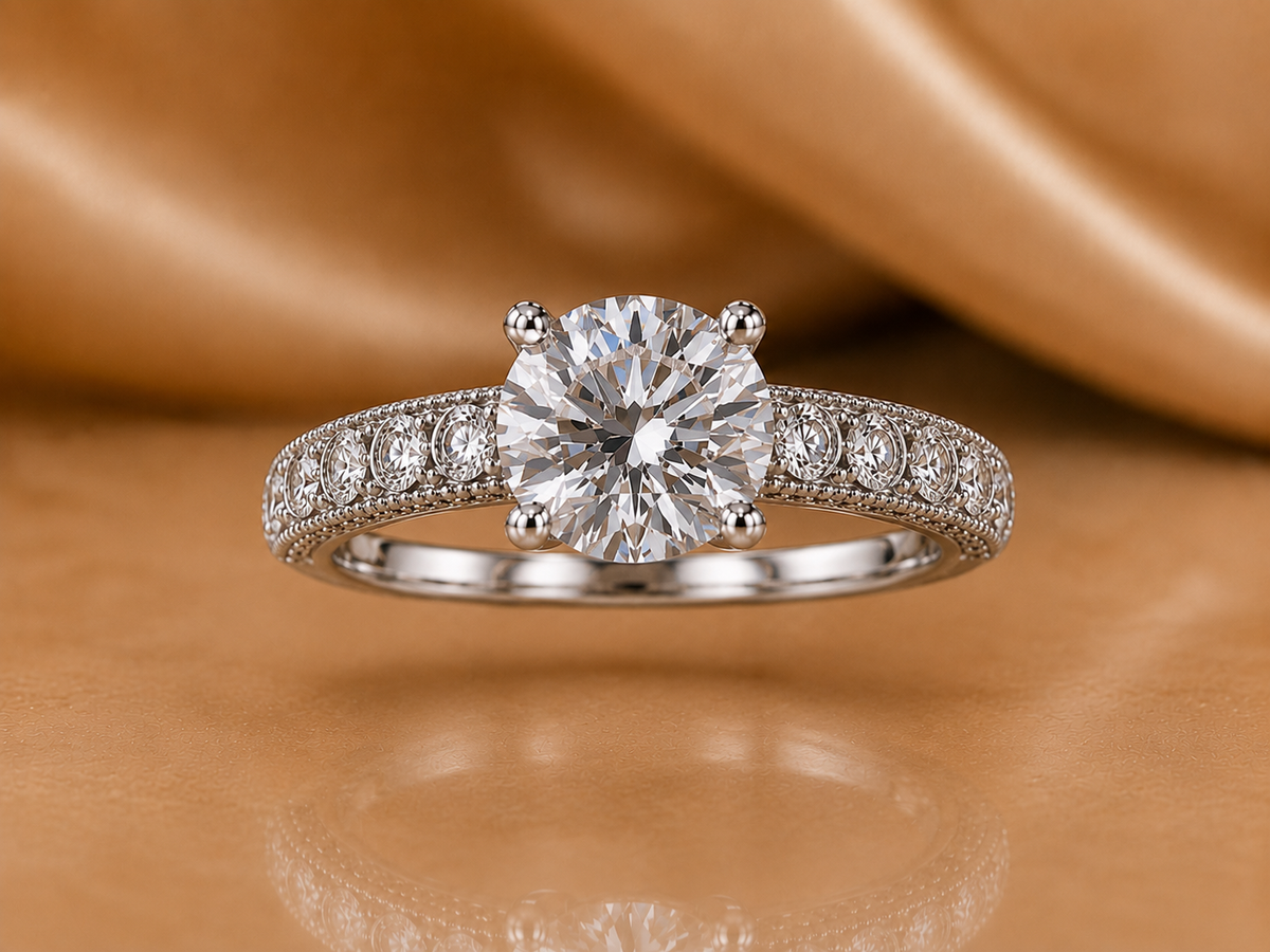 The Eternal Promise Hidden Halo Diamond Ring