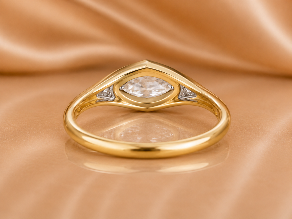 The Horizon East-West Marquise Diamond Ring
