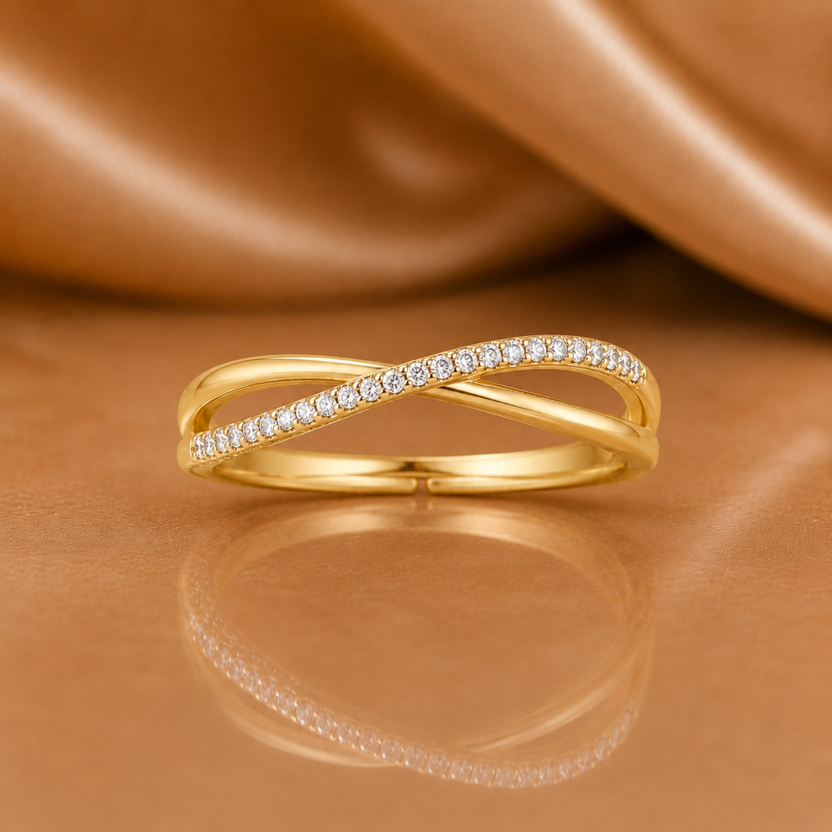 The Eternal Bond Intertwined Diamond Ring
