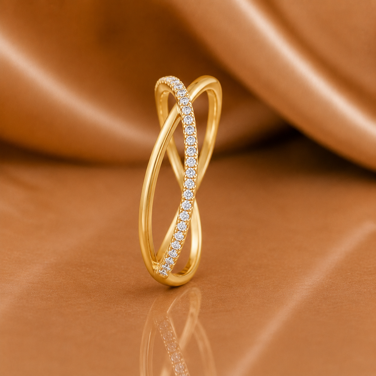 The Eternal Bond Intertwined Diamond Ring