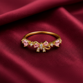 Pink Heart & Bow Promise Ring